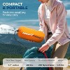 SereneLife Ultralight Sleeping Pad + Carrying Bag - Lightweight & Compact Air Mattress for Backpacking, Hiking (Orange) - 3 of 4