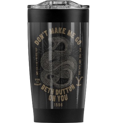 Yellowstone Yellowstone Beth Dutton Steel Tumbler 20oz Coffee Travel Mug