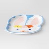 6.4" Melamine Figural Bunny with Floral Dinner Plate - Room Essentials™ - 3 of 3
