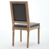 Sapphtopaz French Style Dining Chairs, Antique Painting Kitchen Chairs with Natural Hardwood Frame Dining Room Chair for Kitchen - 2 of 4