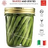 Bormioli Rocco Quattro Stagioni Set of 6 Clear Airtight Mason Jars, Made from Food Safe Durable Glass, Made in Italy - 4 of 4