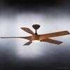 Urban Ambiance Luxury Transitional Ceiling Fan 14.25''H x 60''W,  Koa Woodgrain Finish,  Albany Collection, UHP9372 - 4 of 4