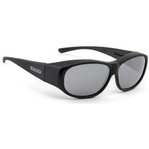 Jonathan Paul Sunni Medium Designer Fitovers Sunglasses in Satin Black/Polarized Polarvue Gray - Frame(Width:133mm/Height:40mm) - 1 of 3