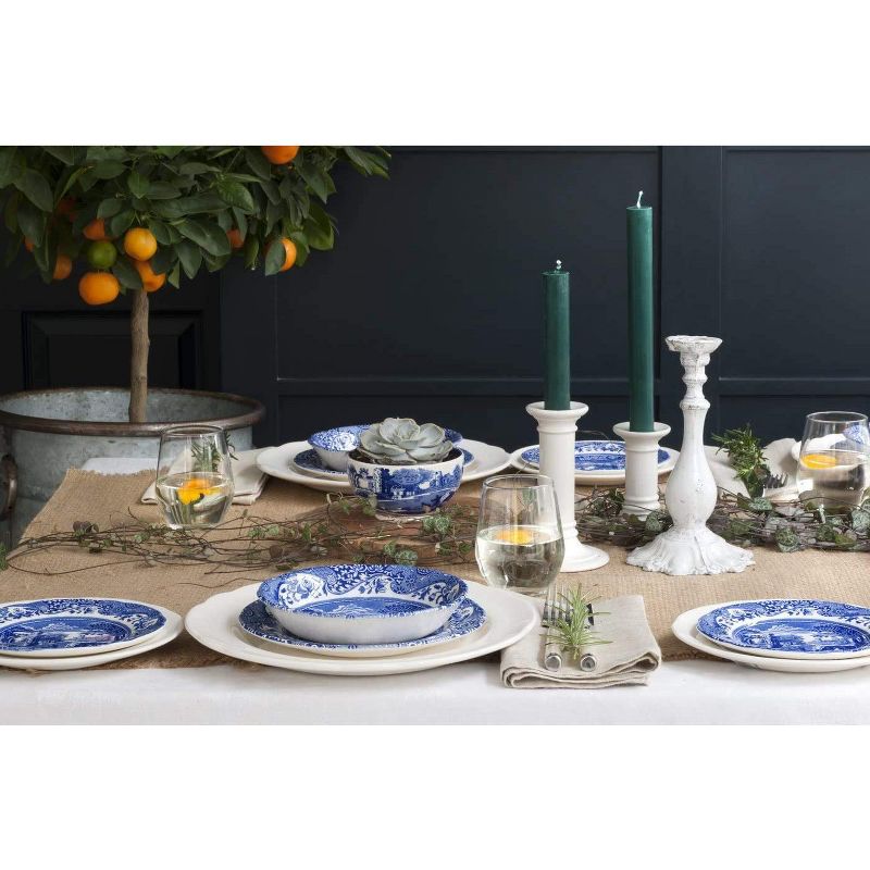 Spode Blue Italian 10.5-inch Dinner Plates, Set of 4, 4 of 9