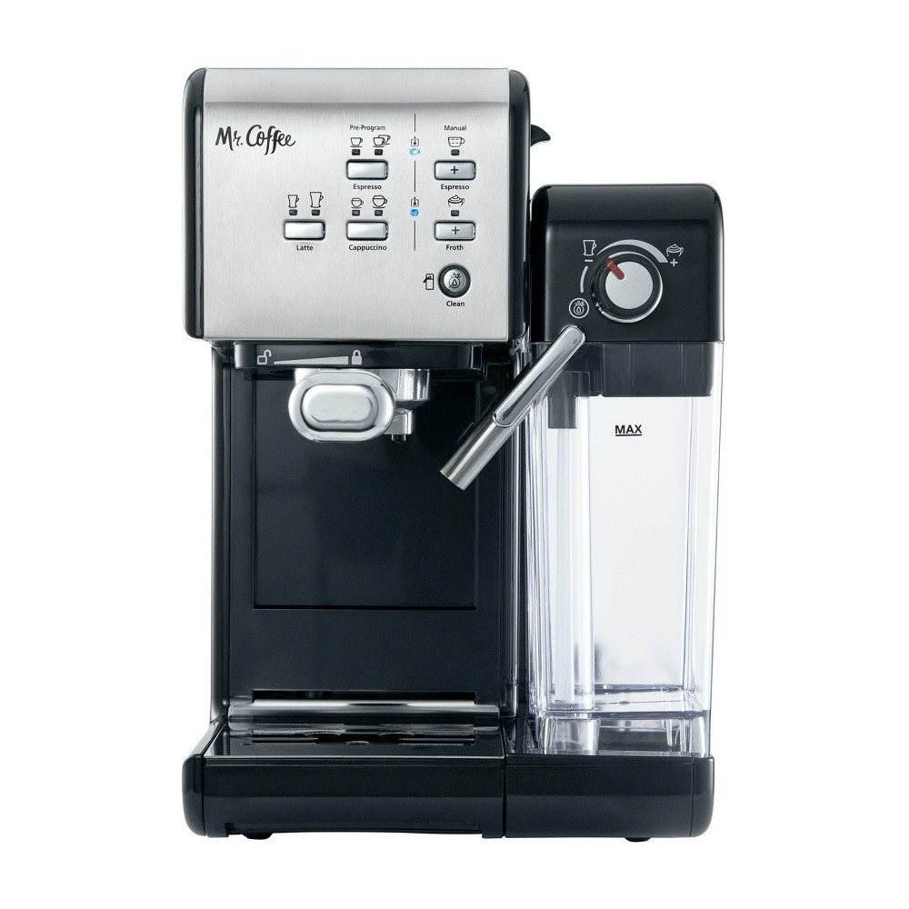 Photos - Coffee Makers Accessory Mr. Coffee One-Touch Coffeehouse Espresso and Cappuccino Machine Black