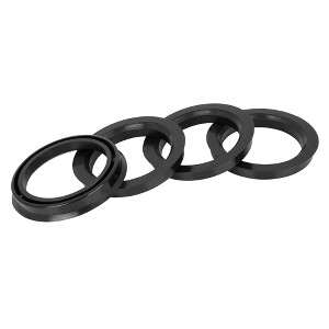 Unique Bargains Plastic 2.86inch OD Car Hub Centric Rings Wheel Bore Center Spacer Black 4 Pcs - 1 of 4