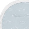 Sweet Jojo Designs Boy Baby Tummy Time Playmat Airplane Blue and White - 3 of 4