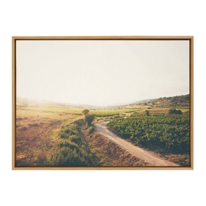 28" x 38" Sylvie Leading Towards the Unknown by Laura Evans Framed Wall Canvas Natural - Kate & Laurel All Things Decor - 1 of 4