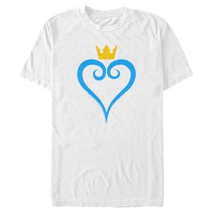 Men's Kingdom Hearts 1 Blue Heart T-Shirt - 1 of 4