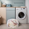 Unique Bargains Folding Thickened Mesh Laundry Bag 488 Cubic-in White 1 Pc - 2 of 4