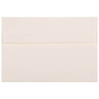 JAM Paper A8 Strathmore Invitation Envelopes 5.5 x 8.125 Natural White Laid 75134