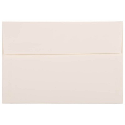 JAM Paper A8 Strathmore Invitation Envelopes 5.5 x 8.125 Natural White Laid 75134