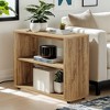 Hommoo 3-Tier Narrow End Table Nightstand with Storage Shelves - 2 of 4
