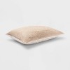 Matelassé Medallion Coverlet Sham Beige - Threshold™ - 3 of 4