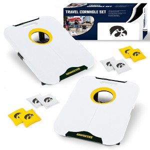 NCAA Iowa Hawkeyes All-Weather Travel Cornhole Set - 1 of 4