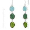 Silpada 'Let Things Grow' Sterling Silver Green Aventurine and Multi-Colored Quartz Drop Earrings - 4 of 4