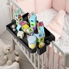 OBOKATA SOLEJAZZ Bedside Shelf for Bed, Folding Bunk Bed Shelf for Top Bunk Clip On Nightstand Room Essential Table Caddy Bedside Night Stand - 3 of 4