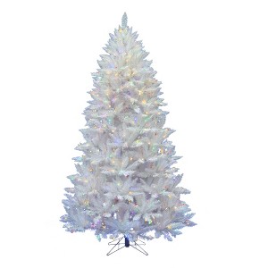 Vickerman Sparkle White Spruce Artificial Christmas Tree PreLit - 1 of 4