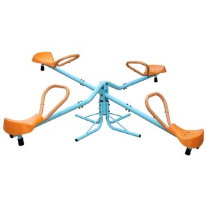 NAYSAYE Kids Quad Seat Spinning Seesaw Outdoor Playground Teeter Totter for Backyard Fun, Multicolor, 29.18"*19.64"*6.64" - 1 of 4