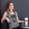 Women's CHIN UP First I Drink Coffee Then I Do Things Racerback Tank Top - 2 of 4