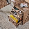SinCiDo L-Shaped 67" Desk,Farmhouse Computer Desk w/ Charging Station & Filing Cabinets A4/ Letter /F4/ Law,Double-Layer Storage Cabinet,Writing Desk - 4 of 4