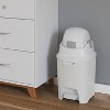Foundations Mini Hands-Free Diaper Pail - Durable & Odorless Diaper Disposal, Holds up to 30 Newborn Diapers, Refill with Any Bags - 4 of 4