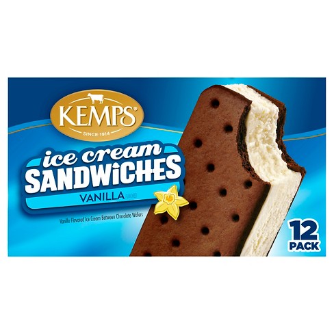 Kemps Vanilla Ice Cream Sandwiches 12pk Target