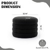Round Upholstered Ottoman Boucle Foorstool with Storage for Living Room,Bedroom-Tanpinhause - 4 of 4