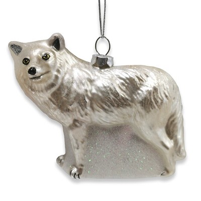 Arctic Winter Wolf Christmas Ornament| OrnamentallyYou