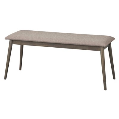 Newington Bench - Charcoal Gray - Lifestorey: Mid-century Design, Solid ...