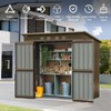 CAVINAS Storage Shed with Lockable Door Weatherproof Galvanized Steel Garden Shed for Backyard, Lawn - 4 of 4