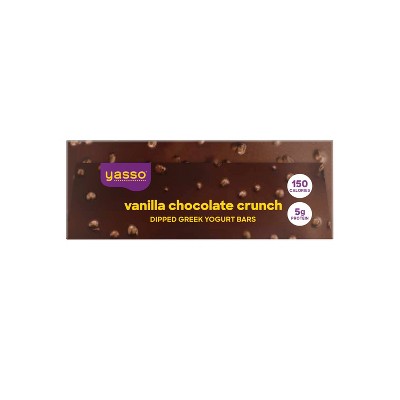 Yasso Frozen Greek Yogurt Indulgent Vanilla Chocolate Crunch - 4ct