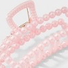 Pearlized Rectangle Shape Claw Hair Clip - Wild Fable™ Pink - 2 of 2