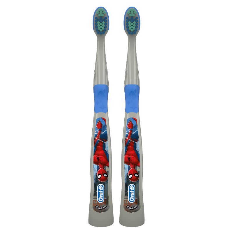 Oral-B Kids&#39; Toothbrush featuring Marvel&#39;s Spider-Man Soft Bristles - 2ct, 4 of 11