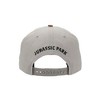 Jurassic Park Logo Woven Patch White Snapback Hat - 3 of 4