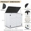 Syemin Storage Shed, Waterproof Storage Shed, Double Shelves for Cleaning Tools and Garden Accessories, Brown, 53.2"*34.3"*47.1" - 4 of 4