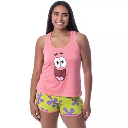 Nickelodeon SpongeBob SquarePants Womens' Patrick Tank Pajama Short Set (XXL) Pink