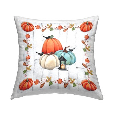 Stupell Industries Pumpkins & Crows Seasonal Leaves
