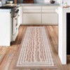 Modern Bordered Print Rug for Bedroom Machine Washable Area Rug Non-Slip Backing Rugs Low Pile Carpet for Dining Room - 2 of 4