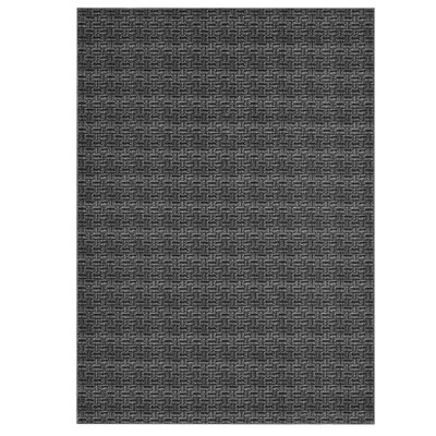 9x12 Modern Textured Solid Color Thin Area Rug, Non Slip Washable Indoor Rug , Foldable Rug for Living Room, Bedroom, Kitchen, Entryway