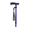 Drive Medical HurryCane Freedom Edition Folding Cane with T Handle, Purple - 3 of 4