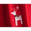 American Soft Linen Christmas Towels Bathroom Set, 2 Packed Embroidered Decorative 100% Cotton Hand Towels, Dish Towels for Decor Xmas - 2 of 4