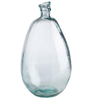 VivaTerra Recycled Tall Glass Balloon Vase, 19"