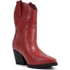 Soda “BLAZING” Women's Western Ankle Boots, Stitched, Pointed Toe, Low Heel - 4 of 4