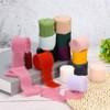 Unique Bargains DIY Crafts Party Gift Wrapping Fringe Chiffon Silk Ribbon 3 Rolls - 3 of 4