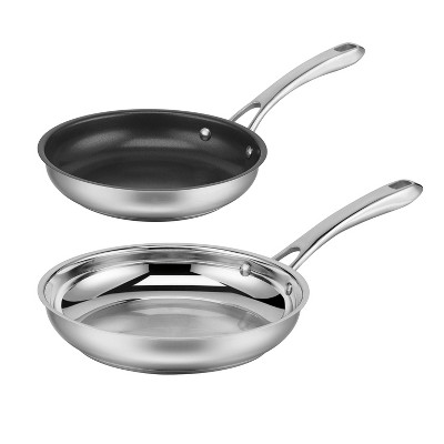 Cuisinart Classic  8" Non-Stick & 10" Stainless Steel Skillet Set - 8322-8NS10