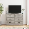 Modern Dresser Cabinet with Metal Handle and Anti-Collapse Safety Design, 47.2" Dresser Cabinet for Bedroom Entryway, Living Room - 4 of 4