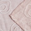 Dainty Home Stella 3D Floral Chenille Embroidered Linen Textured Shower Curtain - 2 of 4