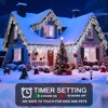 Itopfox 42 ft 400 LED Outdoor Christmas String Lights 8 Modes Timer IP44 Waterproof Plug in for Holiday Wedding Patio House Decor 1 Pack - 4 of 4