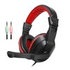 Gaming headphones with microphone, stereo soft ear tips, wired headphones suitable for computers, laptops, smartphones - 2 of 4